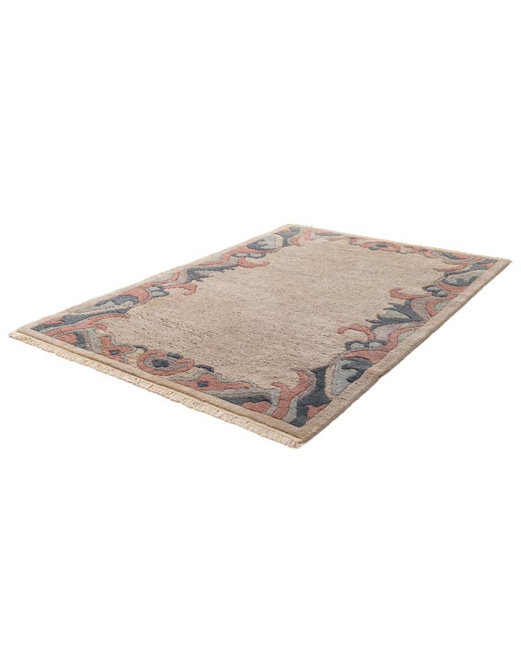 Detail image of 4' x 5' 10 Hand Knotted Nepal Wool Rug