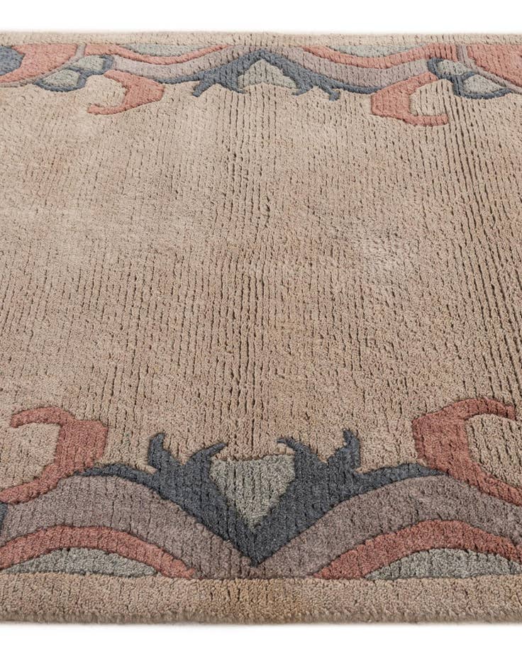 Detail image of 4' x 5' 10  Hand Knotted Nepal Wool Rug