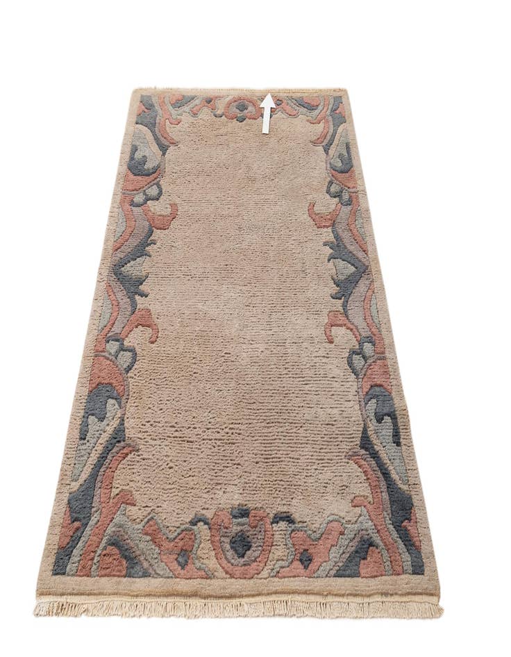 Detail image of 4' x 5' 10  Hand Knotted Nepal Wool Rug