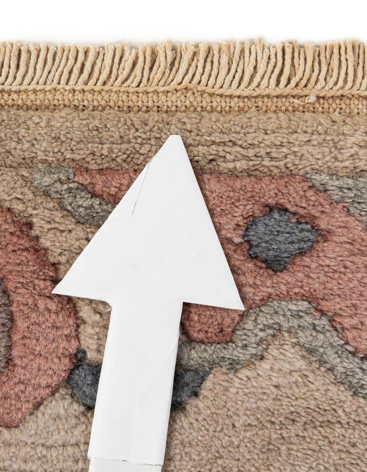 Detail image of 4' x 5' 10  Hand Knotted Nepal Wool Rug