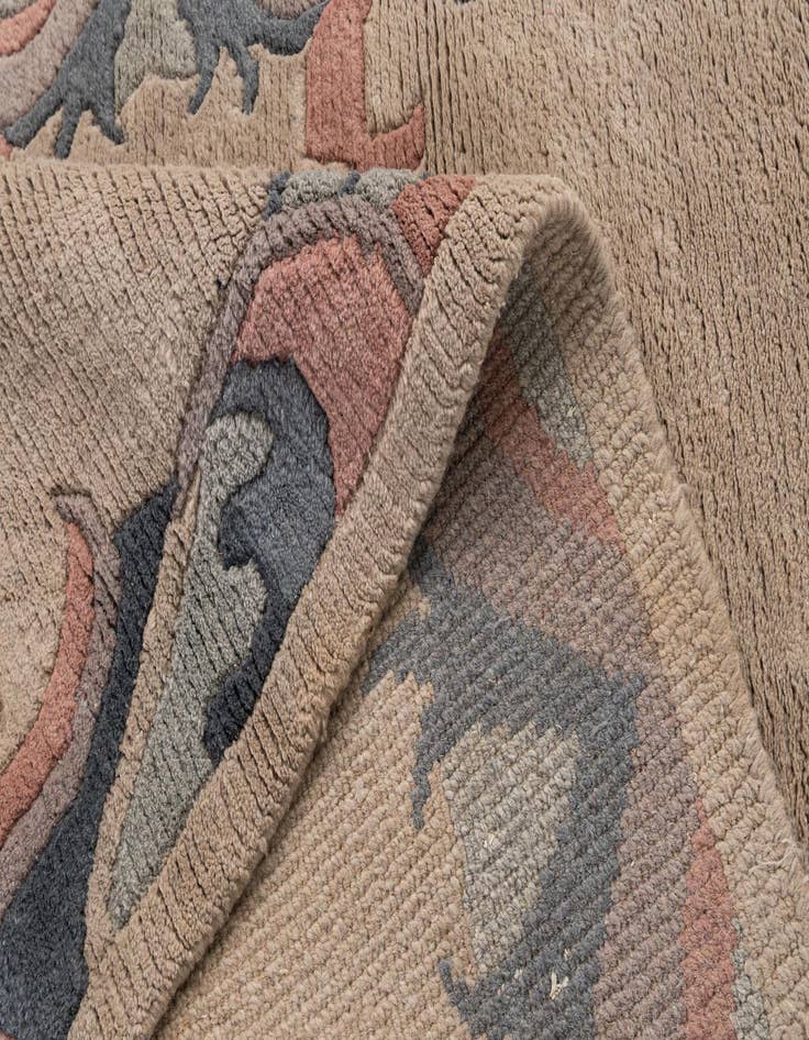 Detail image of 4' x 5' 10  Hand Knotted Nepal Wool Rug