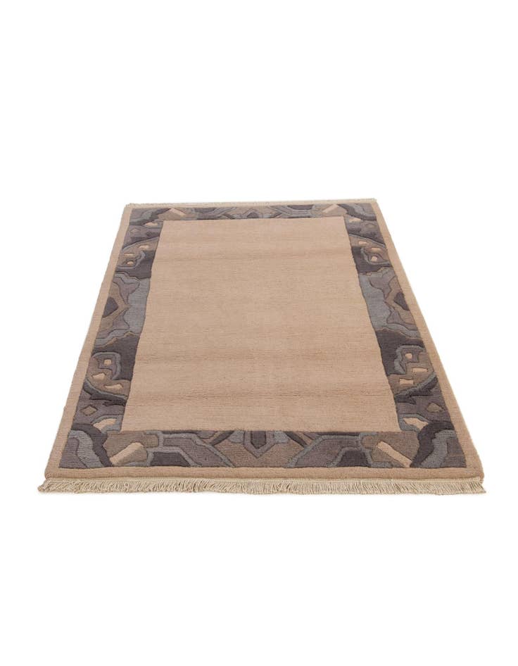 Detail image of 4' 2 x 5' 8 Hand Knotted Nepal Wool Rug