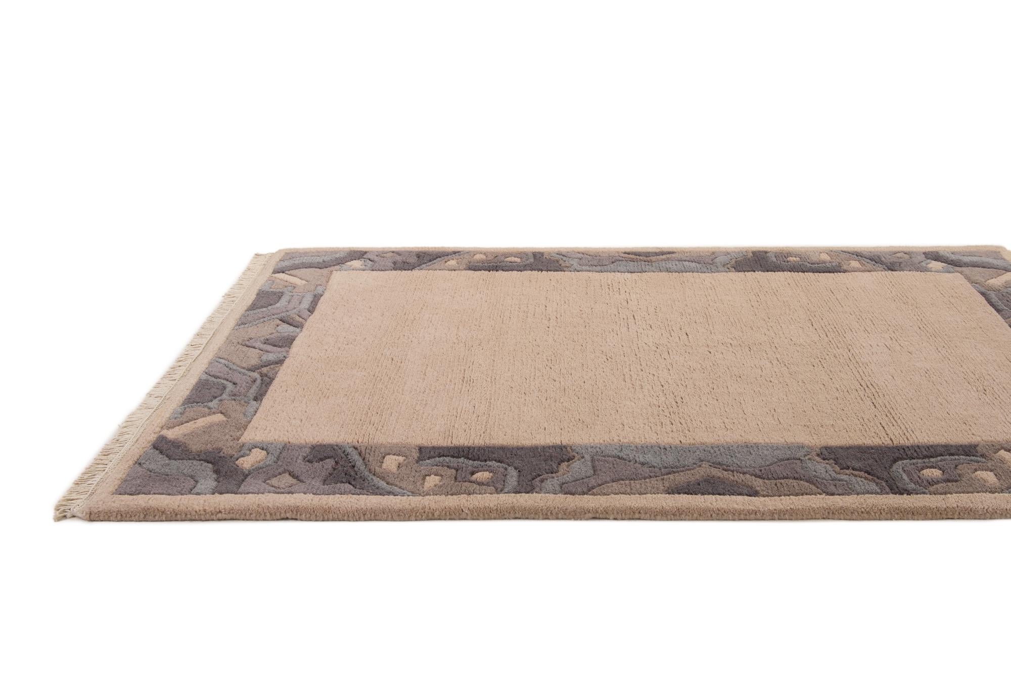 4' 2 x 5' 8 Hand Knotted Nepal Wool Rug