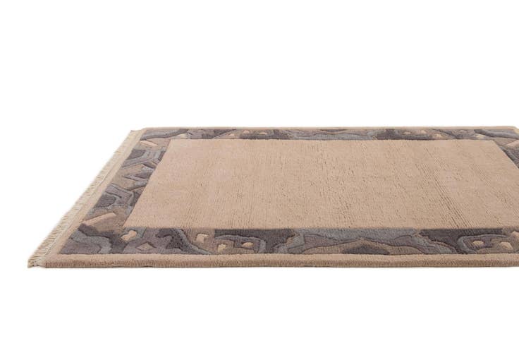 Detail image of 4' 2 x 5' 8 Hand Knotted Nepal Wool Rug