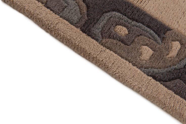 Detail image of 4' 2 x 5' 8 Hand Knotted Nepal Wool Rug