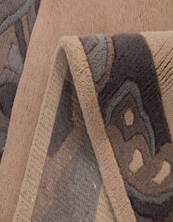 Detail image of 4' 2 x 5' 8  Hand Knotted Nepal Wool Rug