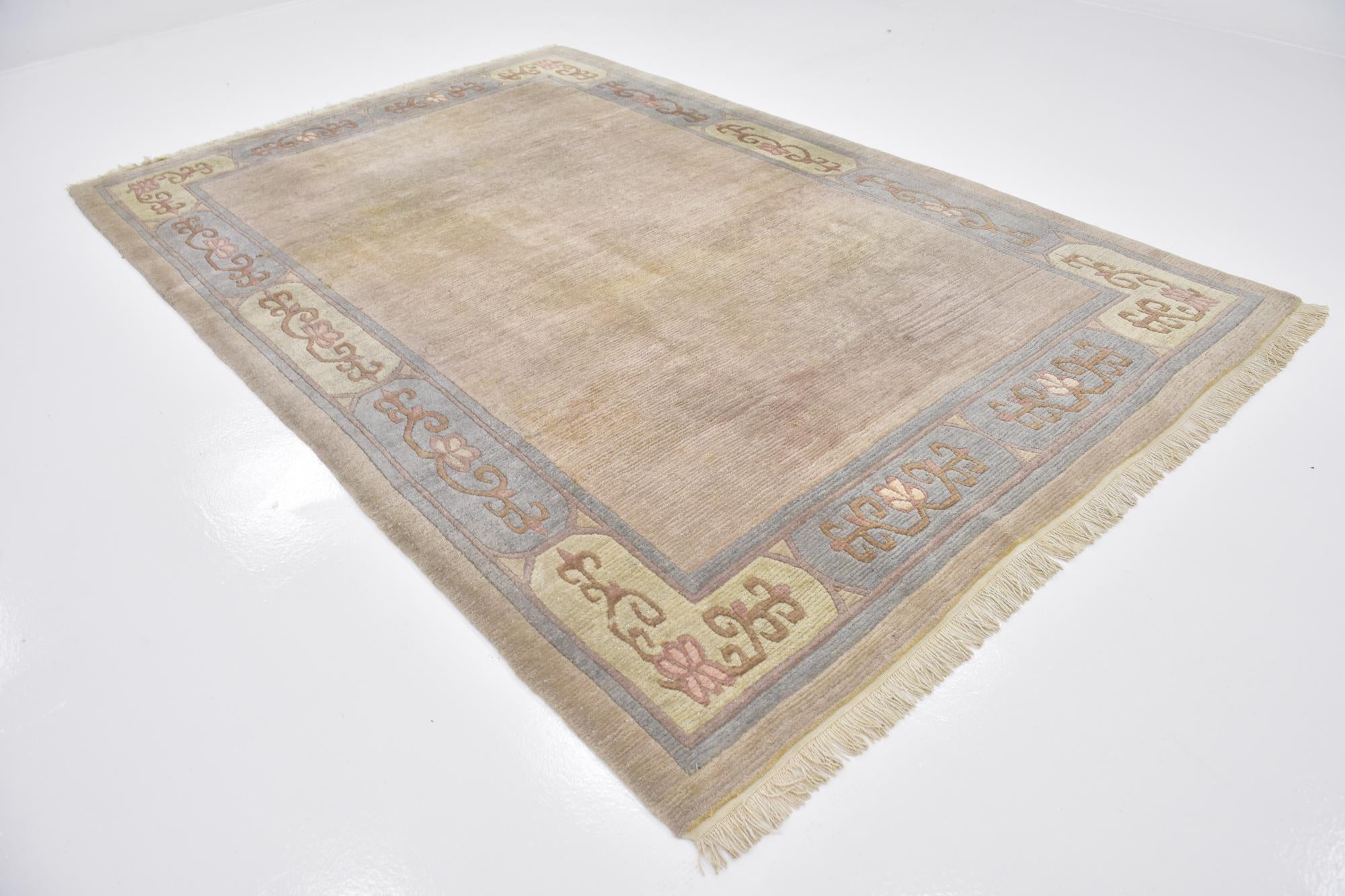 6' 7 x 9' 9 Hand Knotted Nepal Wool Rug