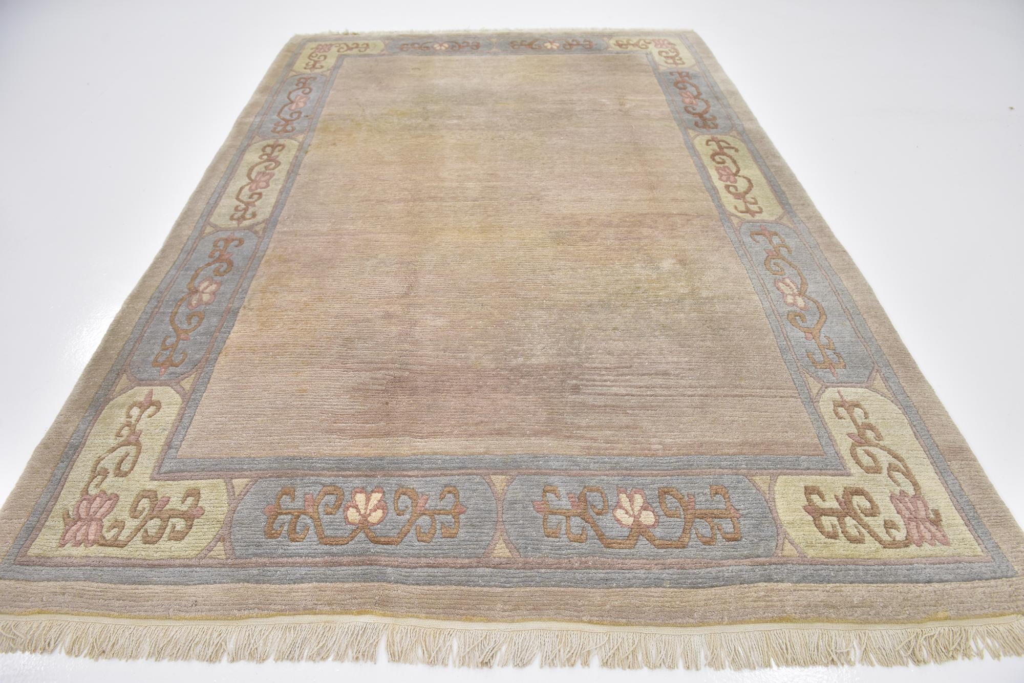 6' 7 x 9' 9 Hand Knotted Nepal Wool Rug