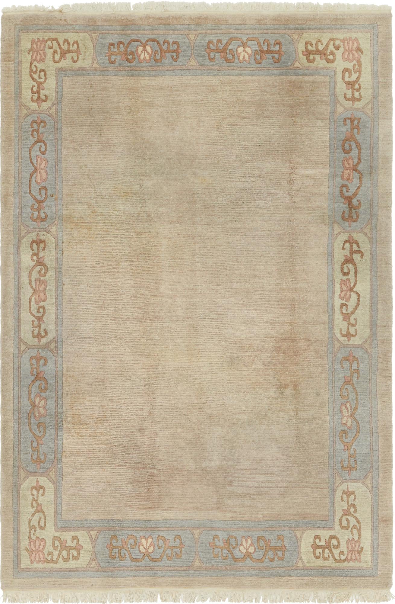 6' 7 x 9' 9 Hand Knotted Nepal Wool Rug