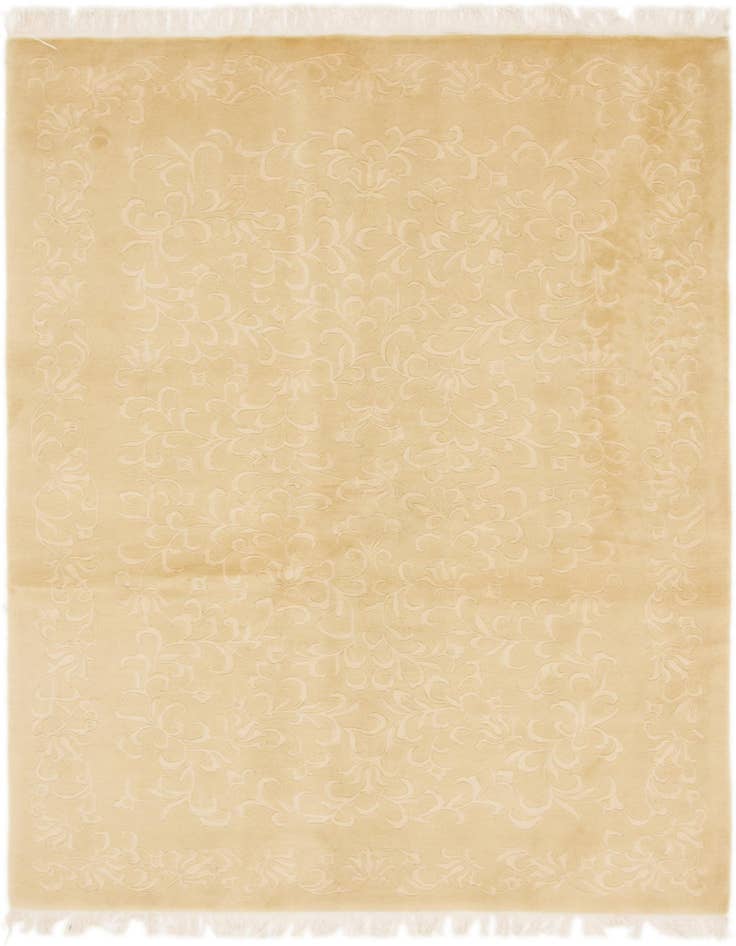 Detail image of 4' 7 x 6' 7 Hand Knotted Nepal Wool Rug