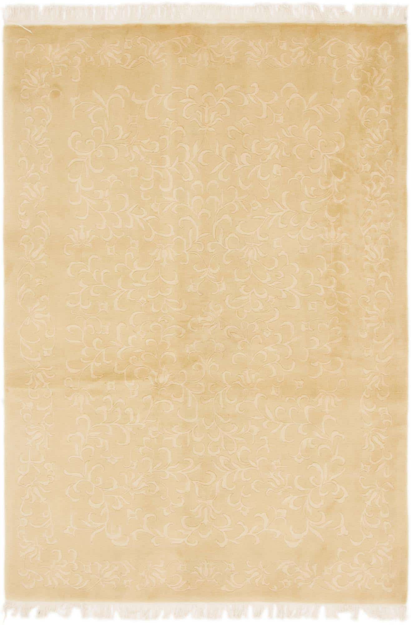 4' 7 x 6' 7 Hand Knotted Nepal Wool Rug
