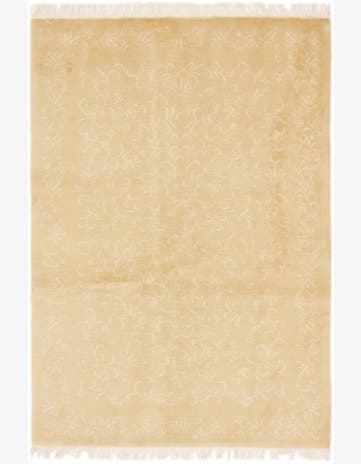 4' 7 x 6' 7 Hand Knotted Nepal Wool Rug