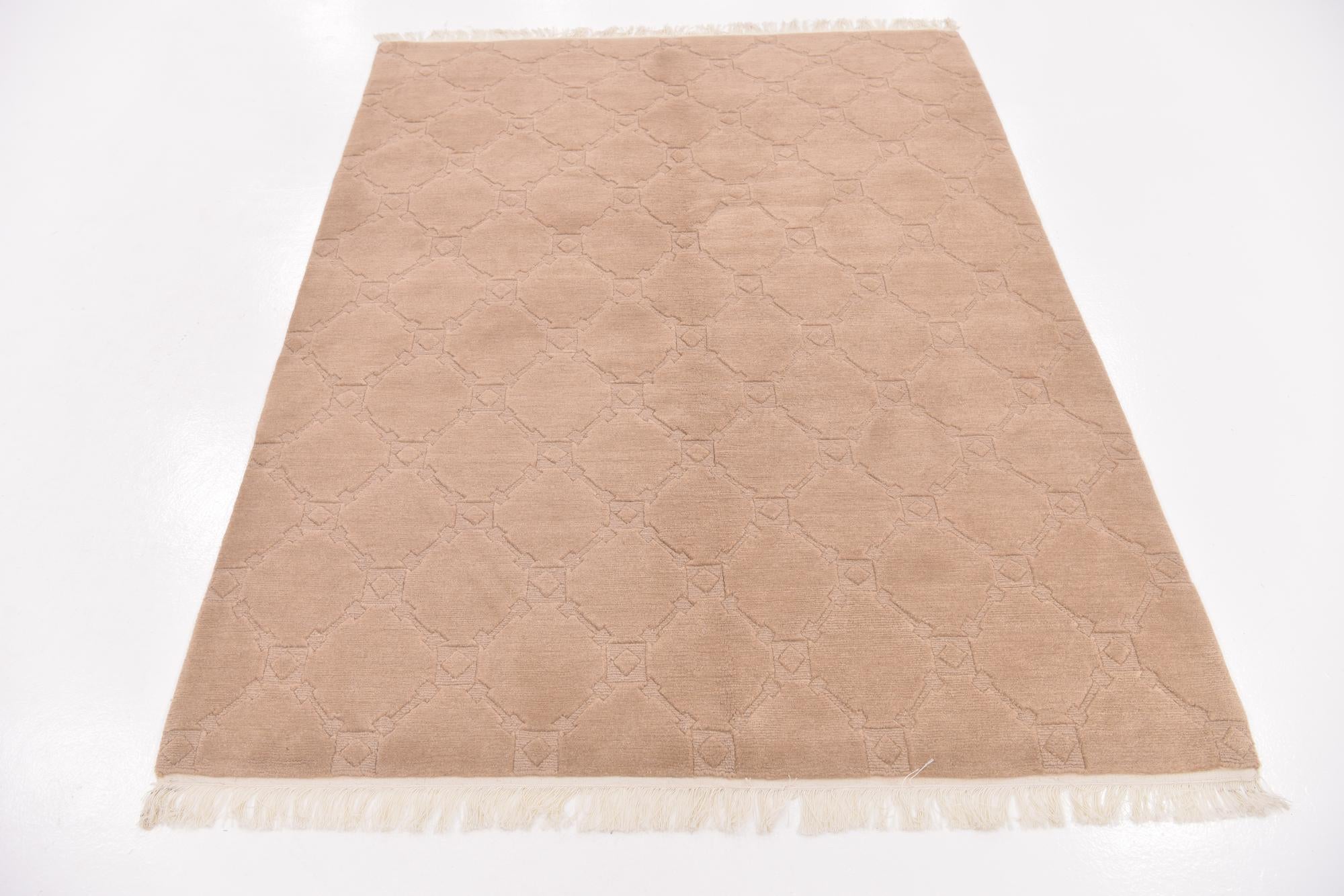 5' x 6' 5 Hand Knotted Nepal Wool Rug