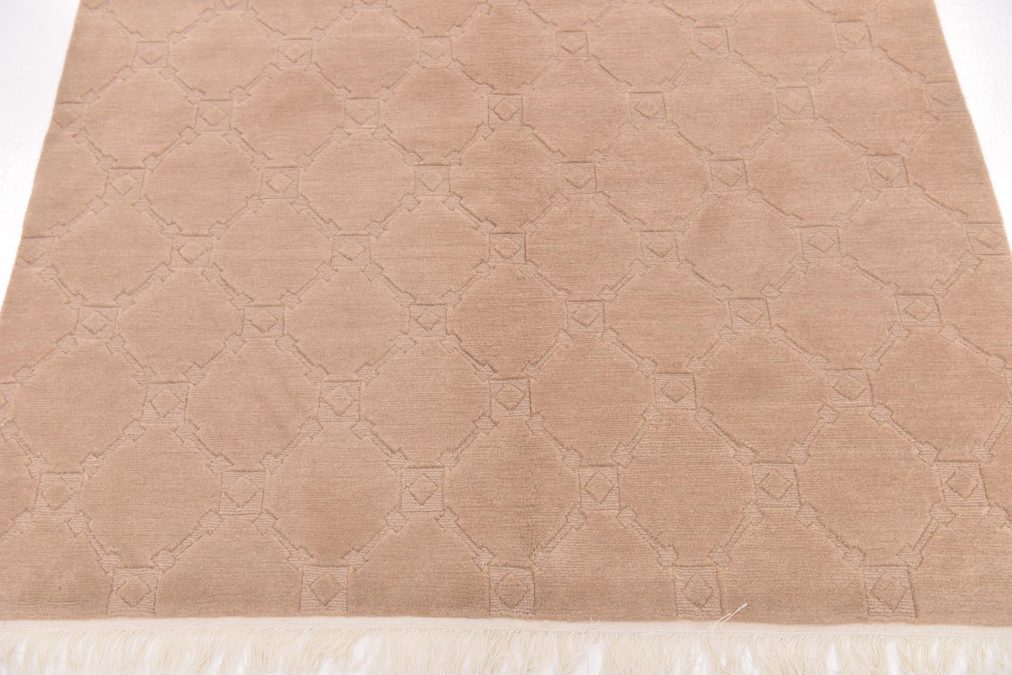 5' x 6' 5 Hand Knotted Nepal Wool Rug