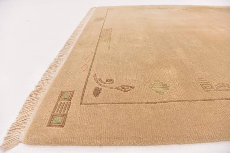 Detail image of 5' 8 x 7' 10 Hand Knotted Nepal Wool Rug