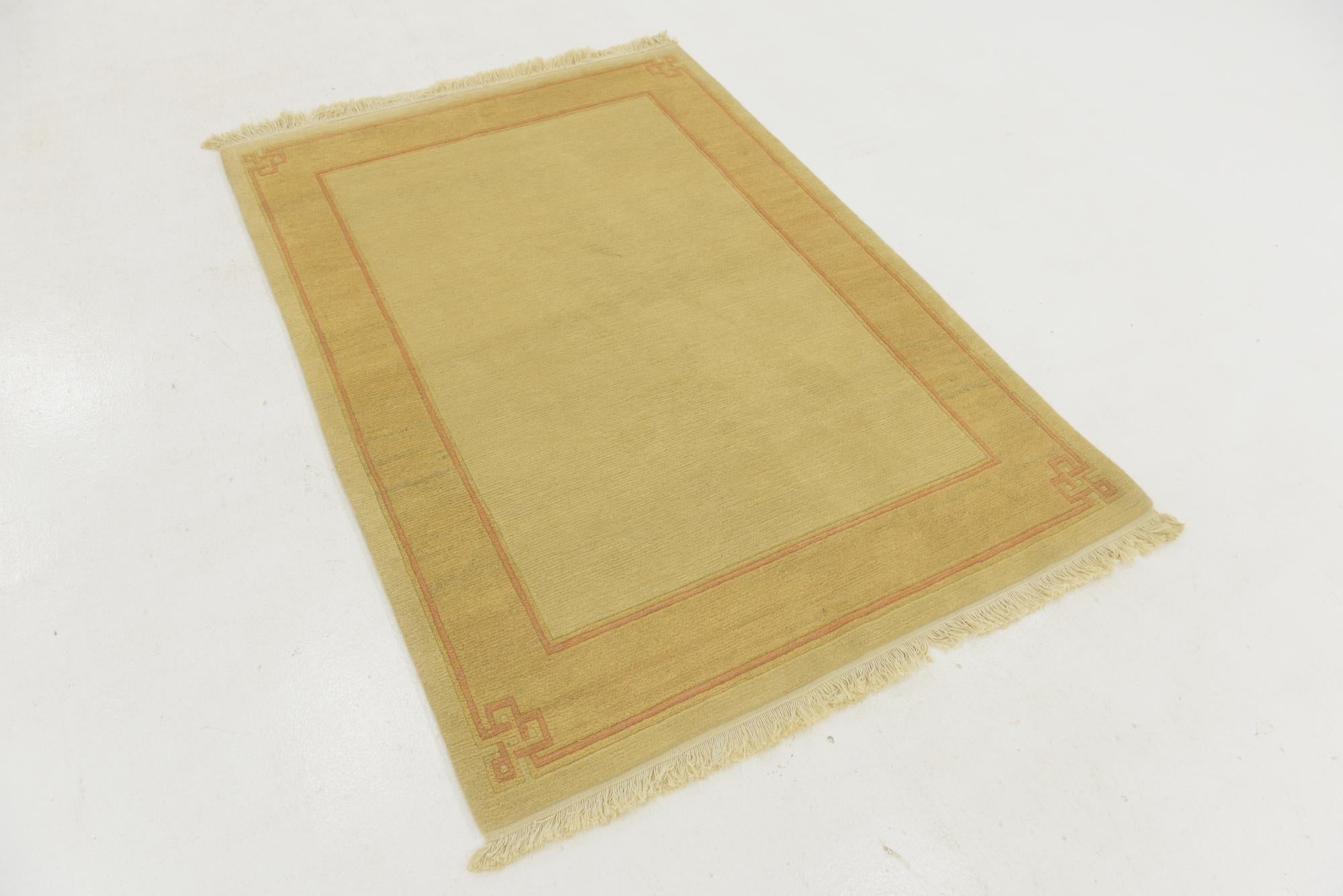 4' x 5' 9 Hand Knotted Nepal Wool Rug