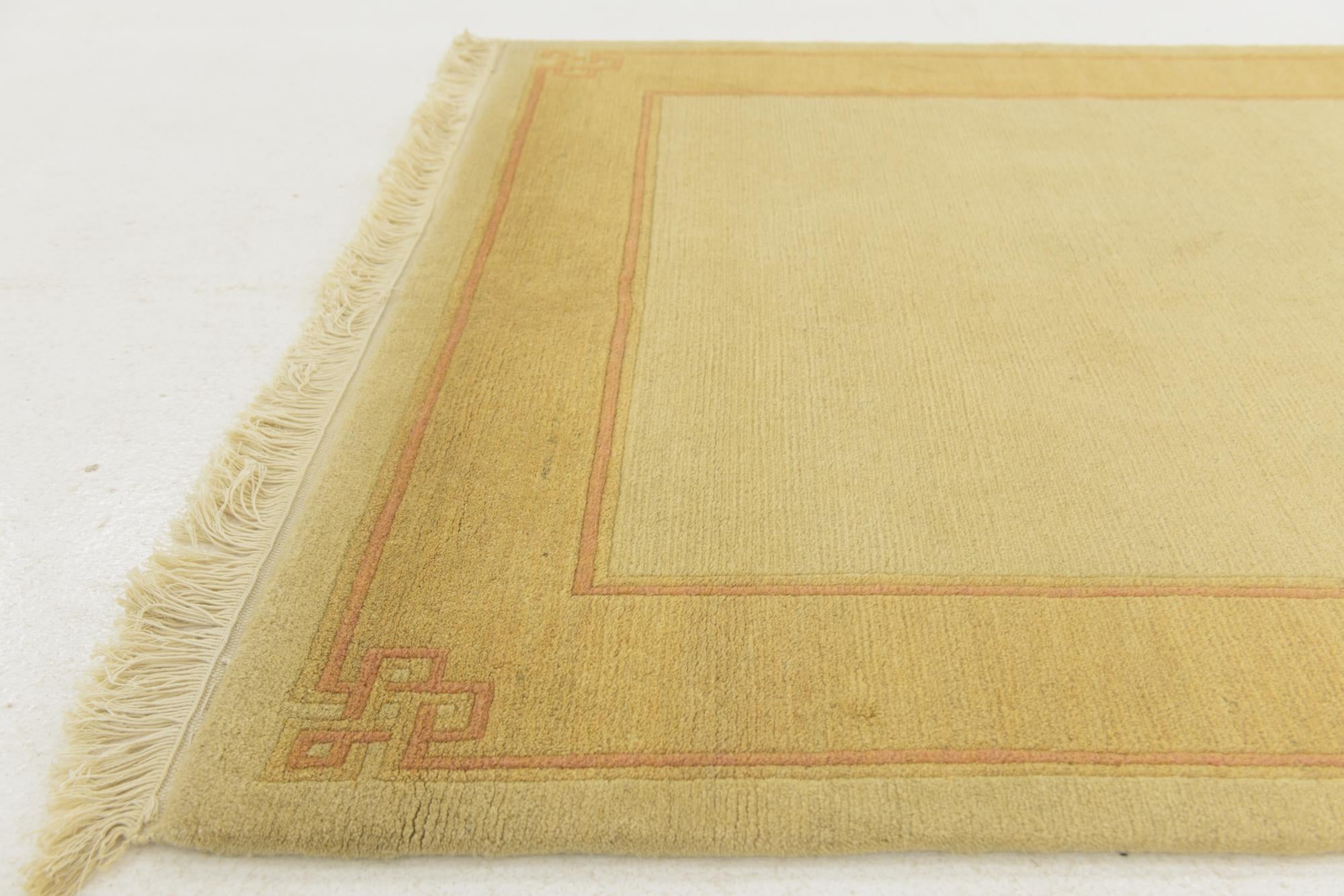 4' x 5' 9 Hand Knotted Nepal Wool Rug