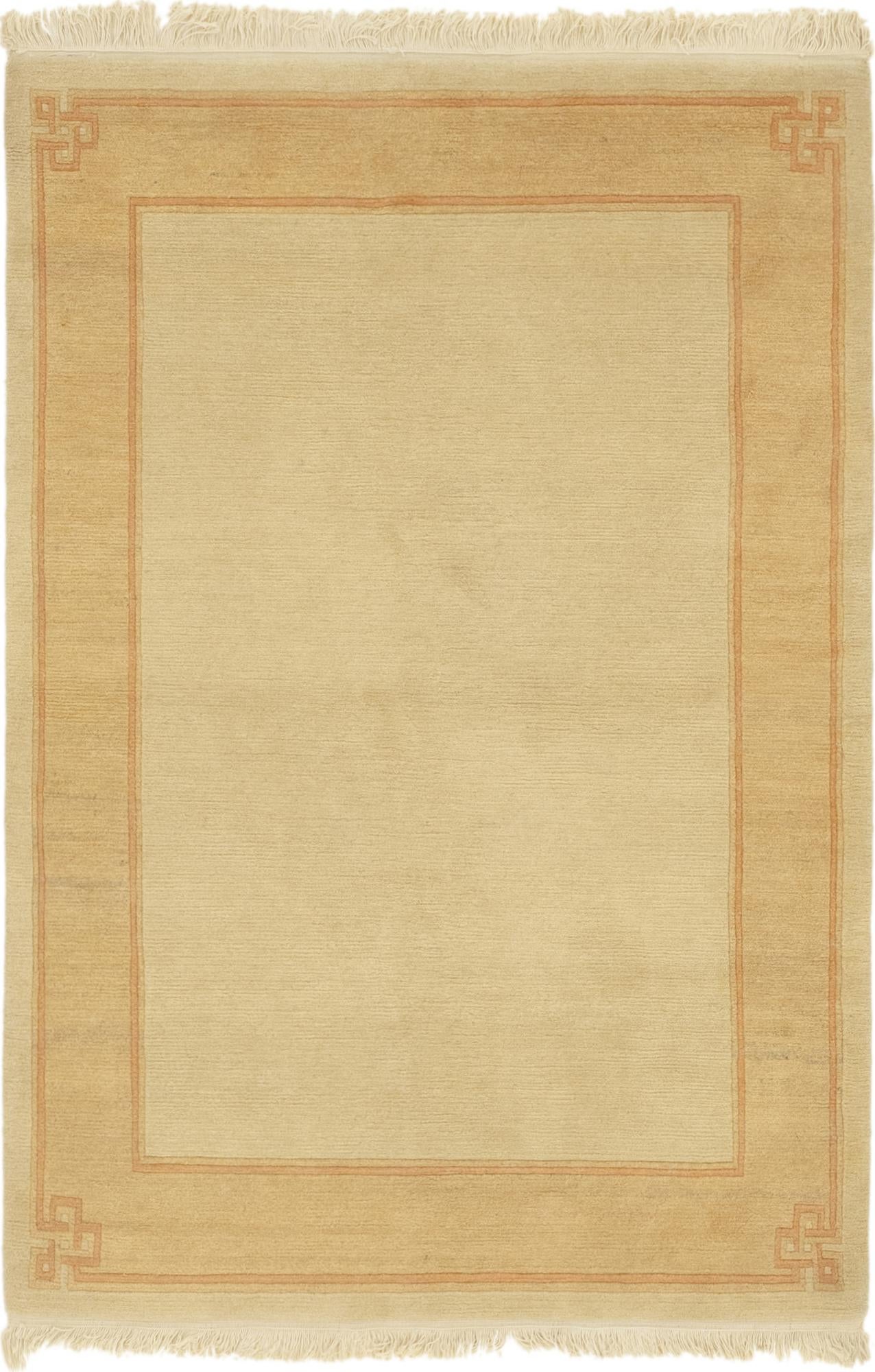 4' x 5' 9 Hand Knotted Nepal Wool Rug