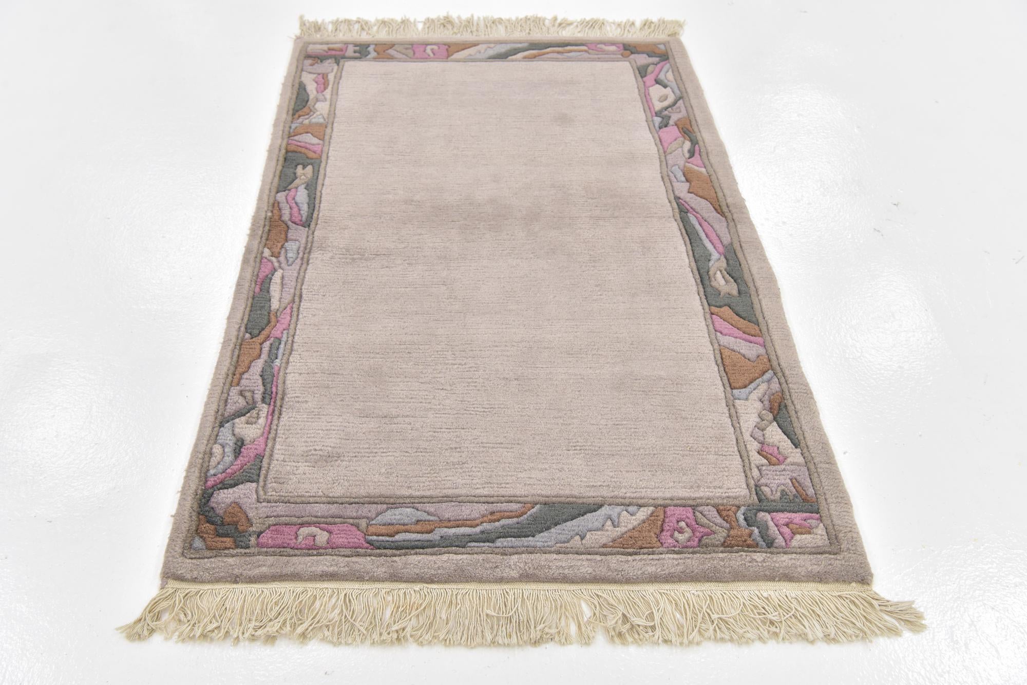 3' 3 x 5' Hand Knotted Nepal Wool Rug