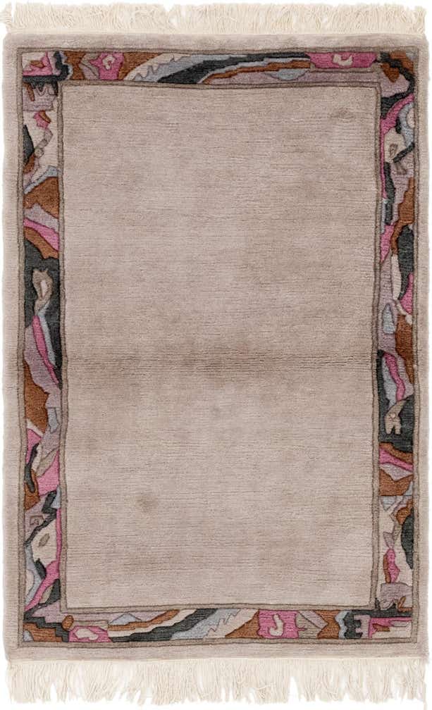 3' 3 x 5' Hand Knotted Nepal Wool Rug