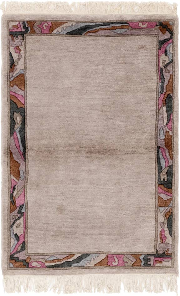 Detail image of 3' 3 x 5' Hand Knotted Nepal Wool Rug
