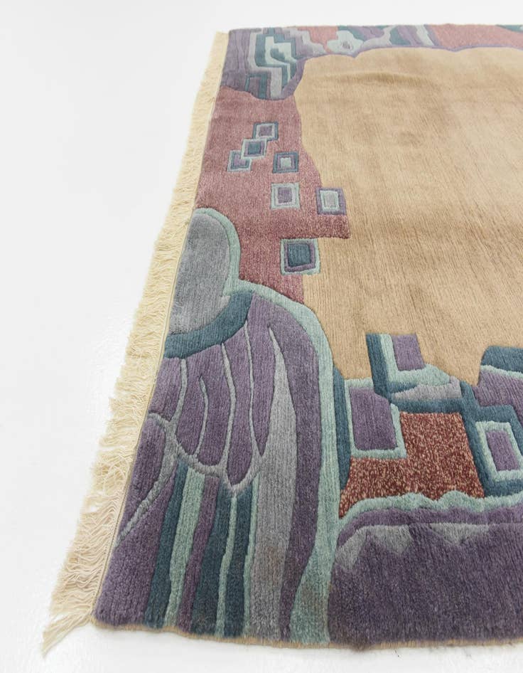 Detail image of 6' 7 x 9' 4  Hand Knotted Nepal Wool Rug