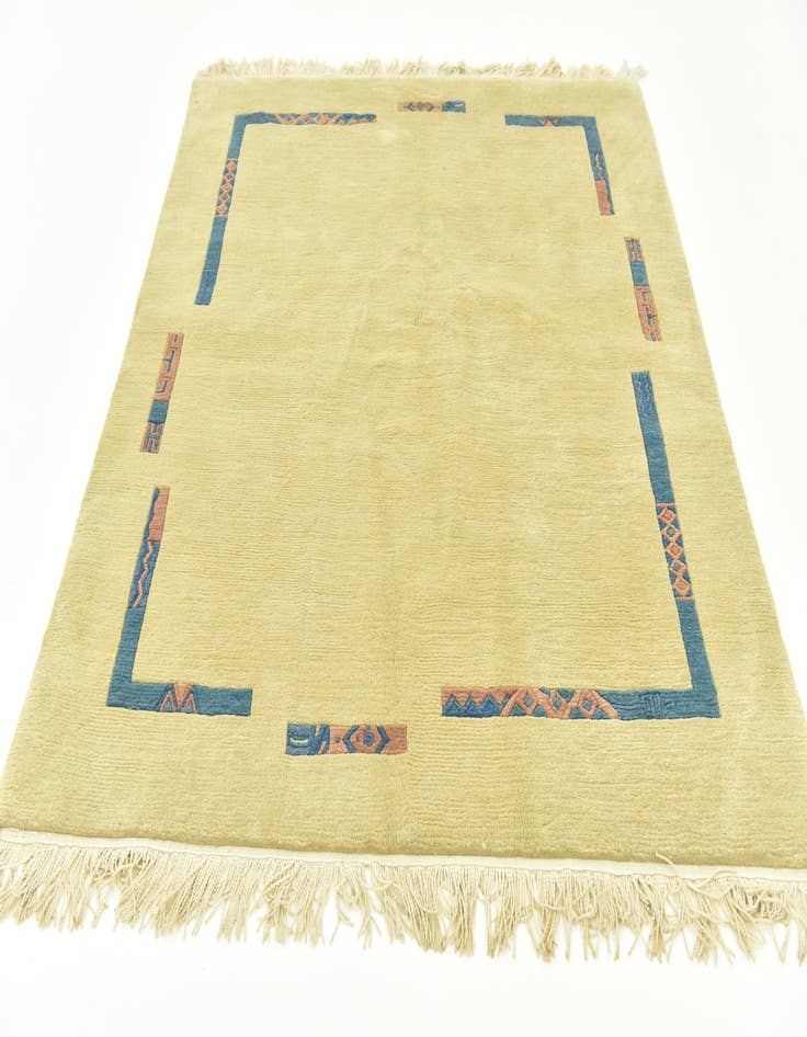 Detail image of 5' x 5' 9  Hand Knotted Nepal Wool Rug