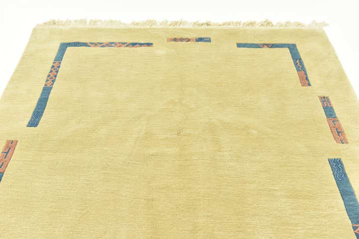 5' x 5' 9 Hand Knotted Nepal Wool Rug