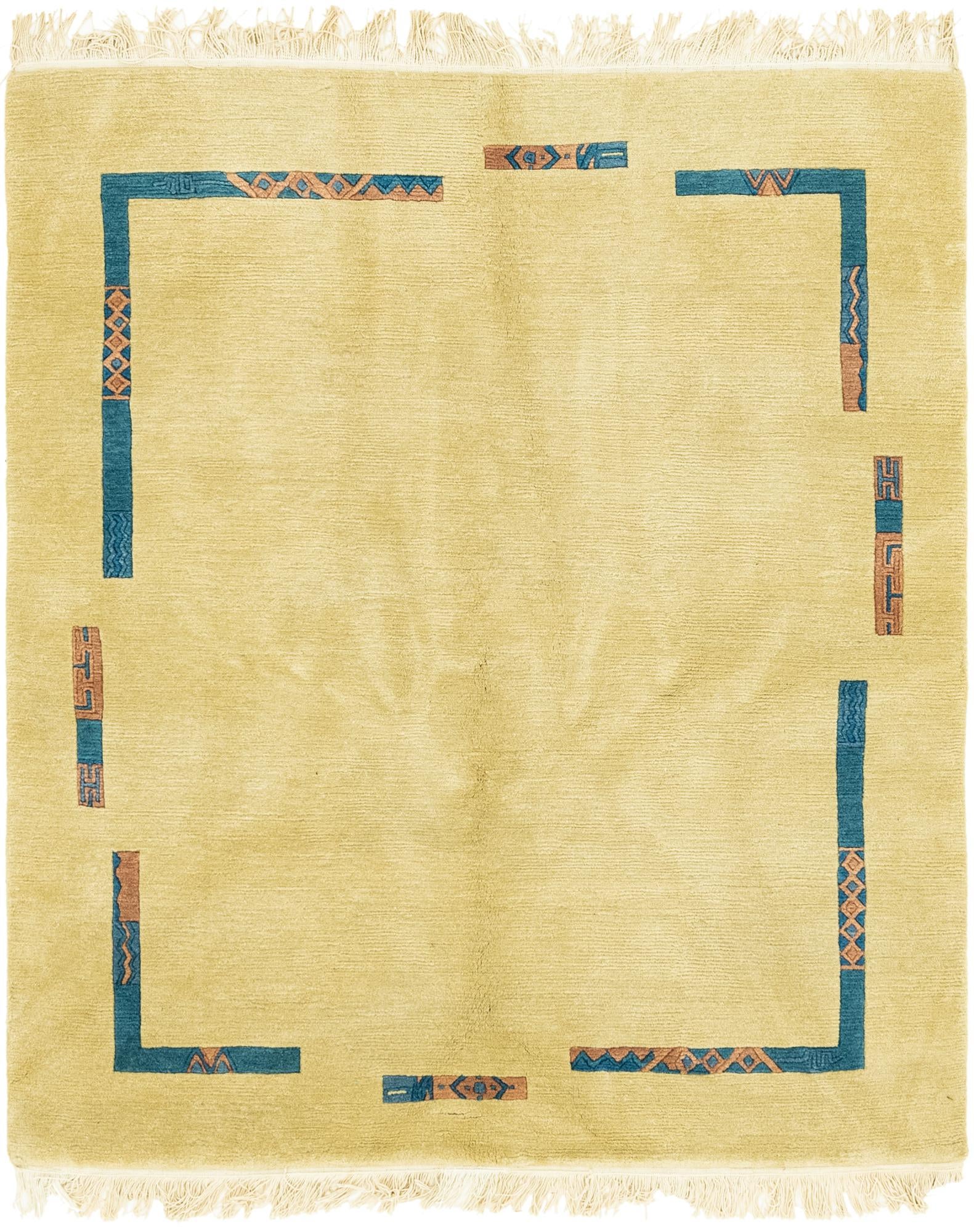 5' x 5' 9 Hand Knotted Nepal Wool Rug