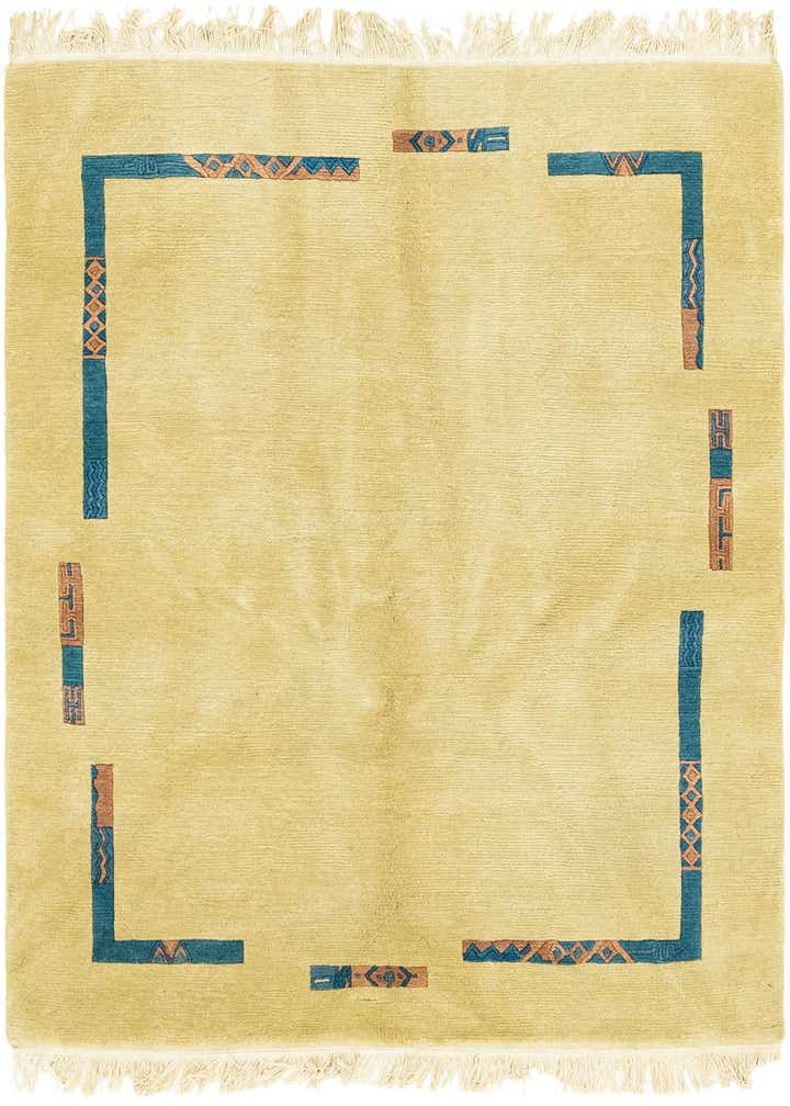 5' x 5' 9 Hand Knotted Nepal Wool Rug