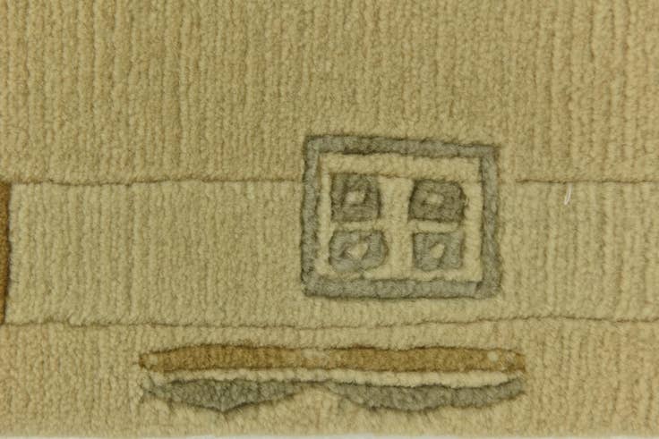Detail image of 2' 5 x 4' 7 Hand Knotted Nepal Wool Rug