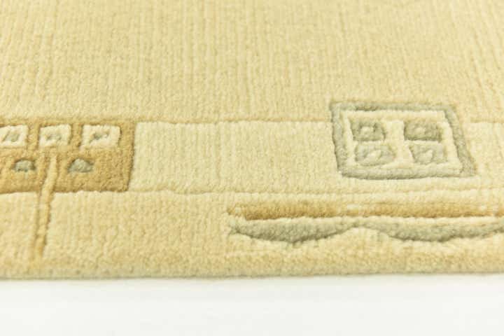 2' 5 x 4' 7 Hand Knotted Nepal Wool Rug