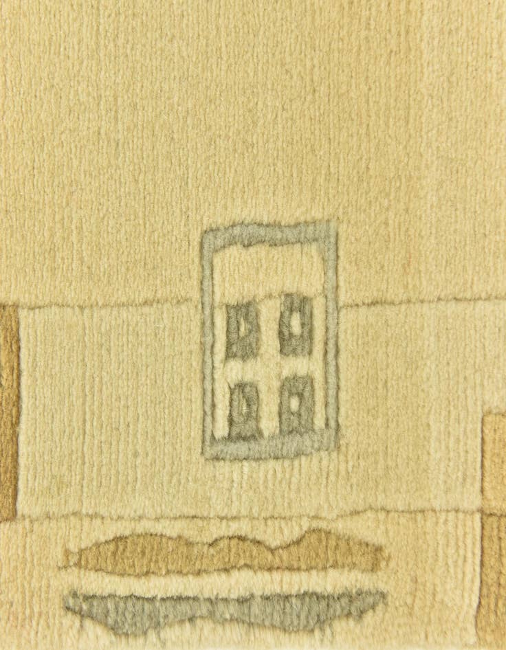 Detail image of 3' 1 x 5' 3 Hand Knotted Nepal Wool Rug