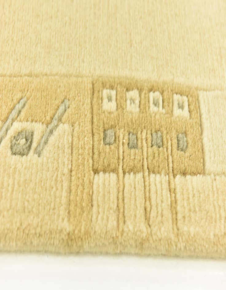 Detail image of 3' 1 x 5' 3 Hand Knotted Nepal Wool Rug