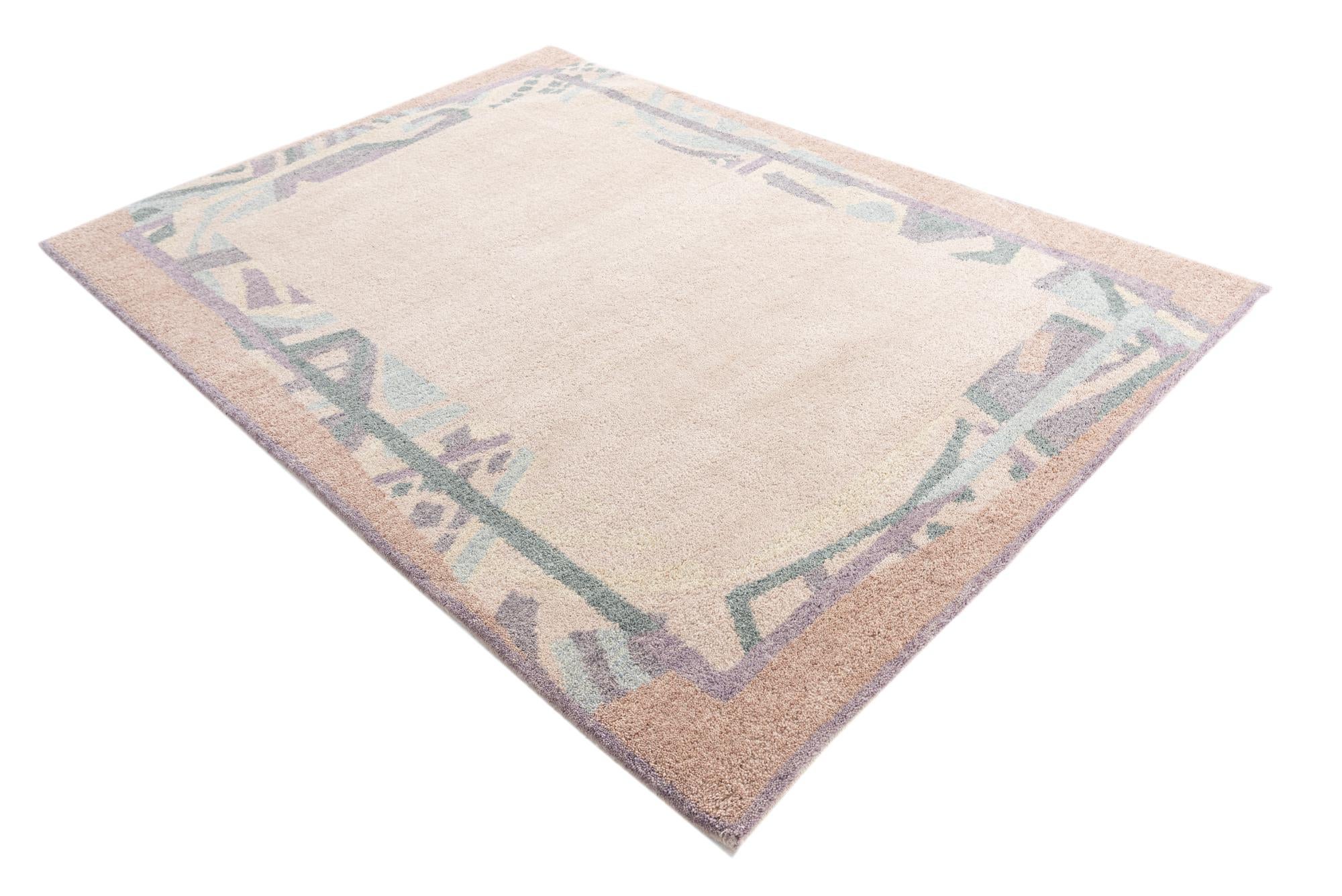5' 6 x 7' 8 Hand Knotted Nepal Wool Rug