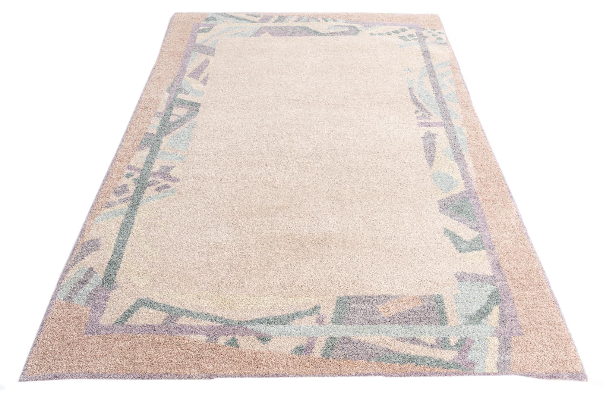 5' 6 x 7' 8 Hand Knotted Nepal Wool Rug