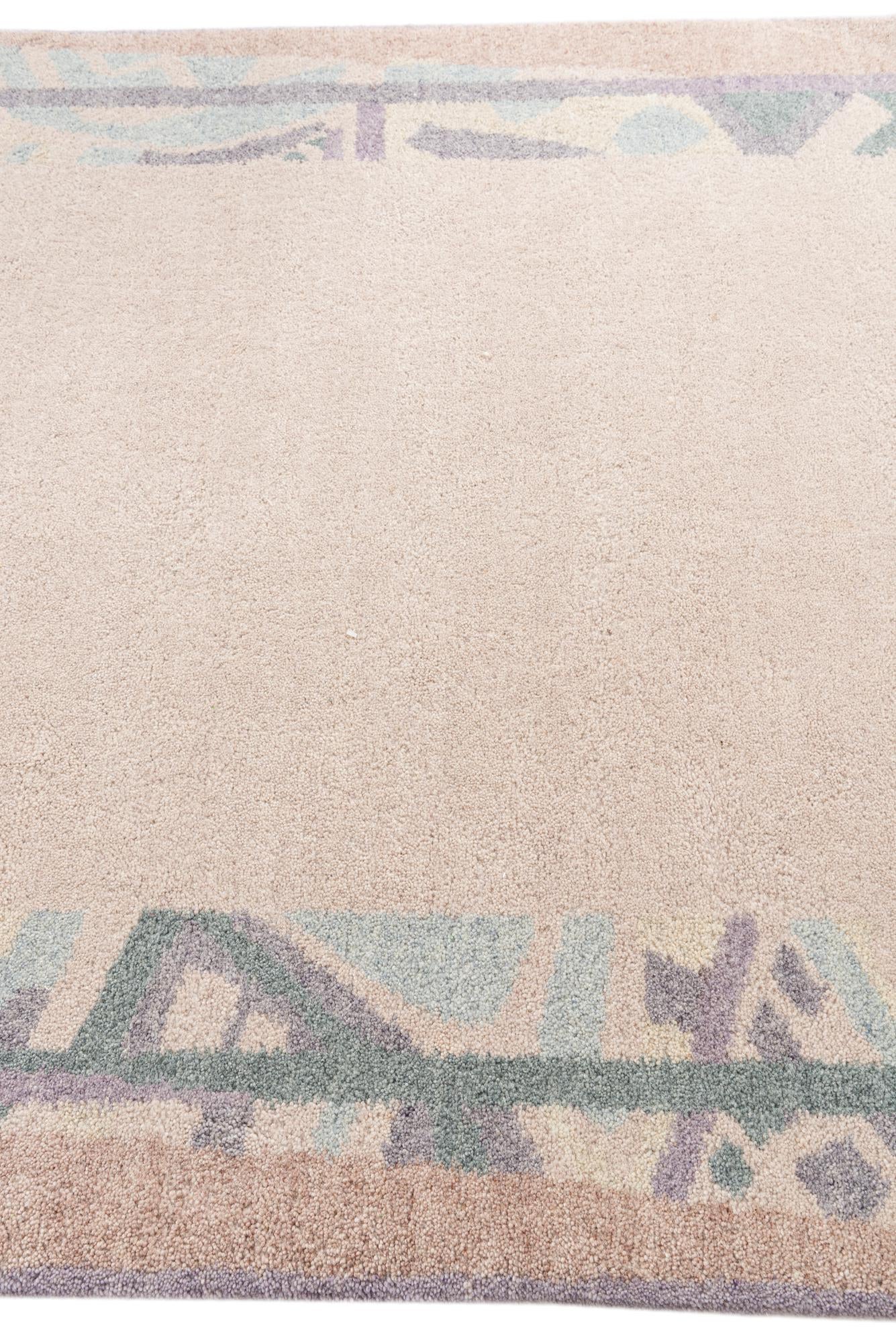 5' 6 x 7' 8 Hand Knotted Nepal Wool Rug
