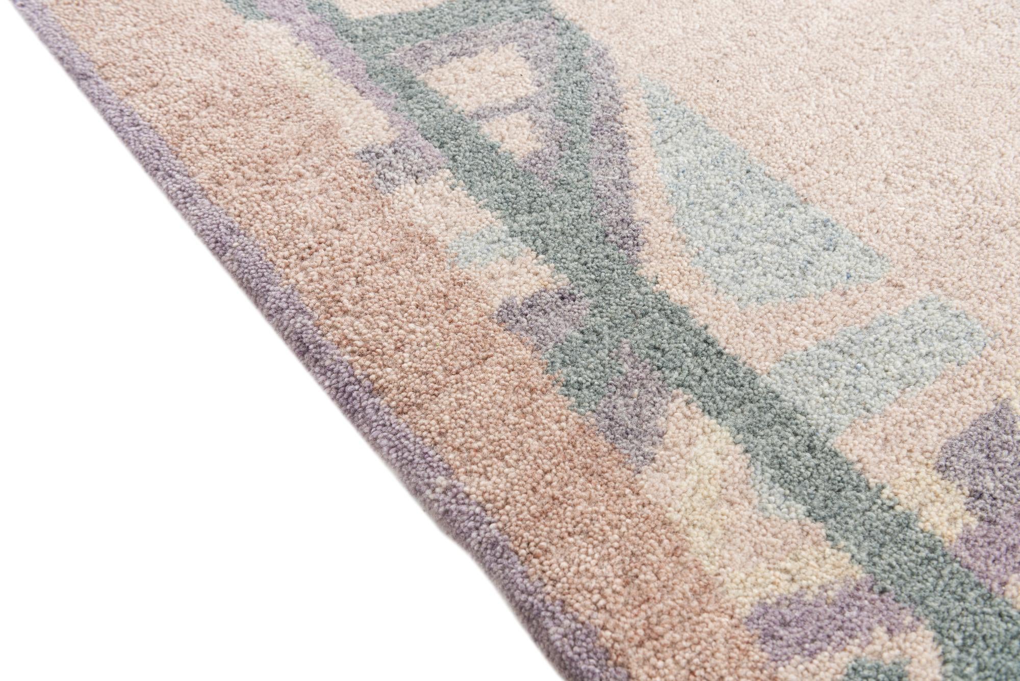 5' 6 x 7' 8 Hand Knotted Nepal Wool Rug