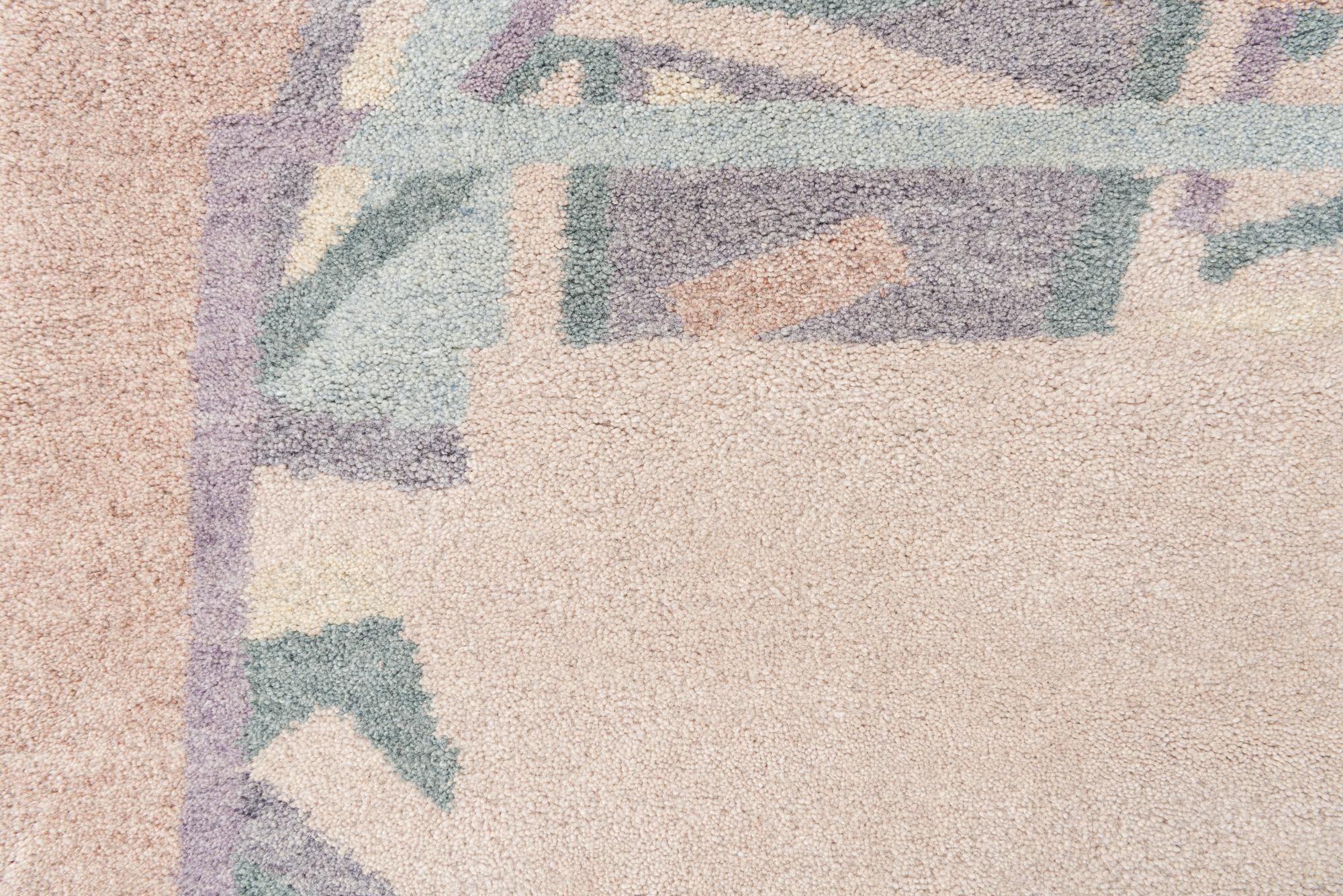 5' 6 x 7' 8 Hand Knotted Nepal Wool Rug