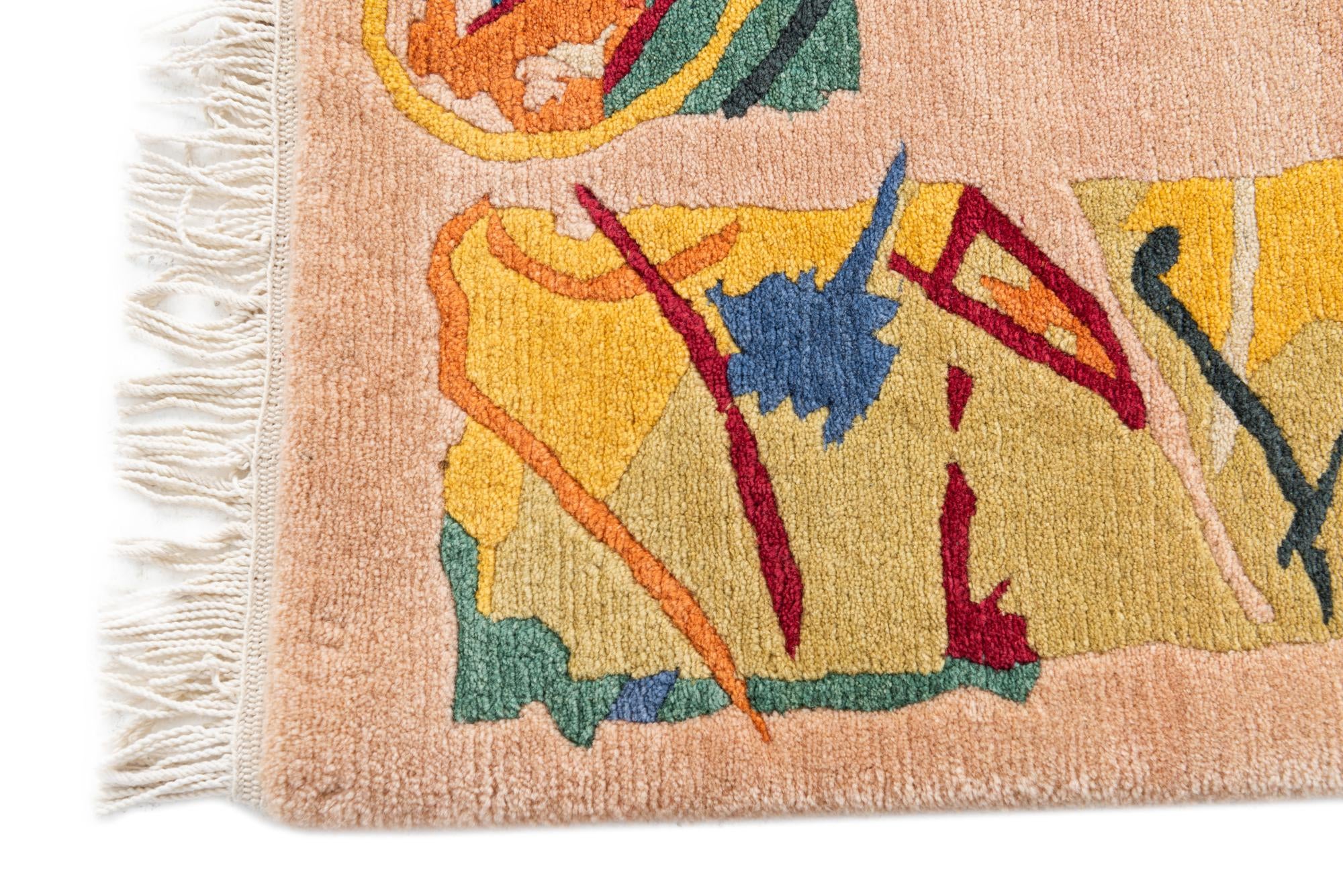 5' 7 x 8' 1 Hand Knotted Nepal Wool Rug