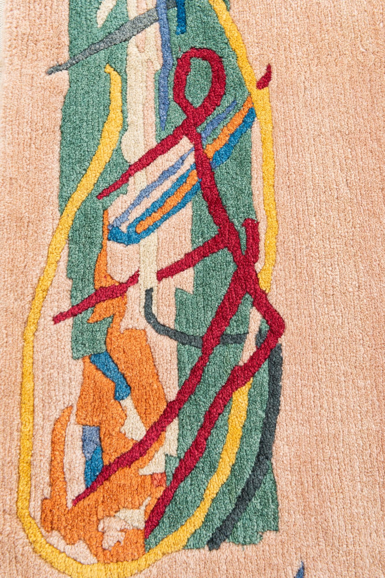 5' 7 x 8' 1 Hand Knotted Nepal Wool Rug