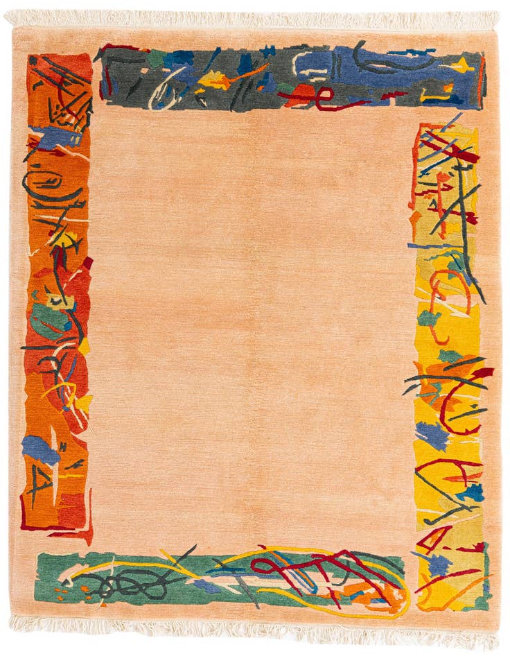 Detail image of 5' 7 x 8' 1 Hand Knotted Nepal Wool Rug