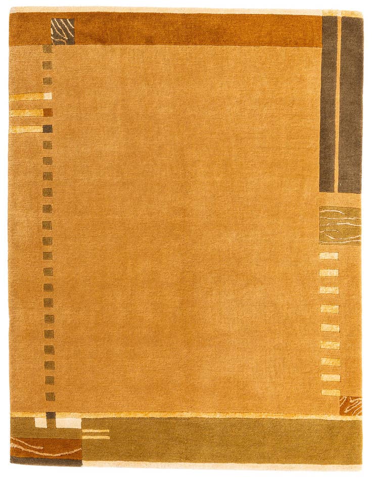 Detail image of 4' 8 x 6' 6 Hand Knotted Nepal Rug