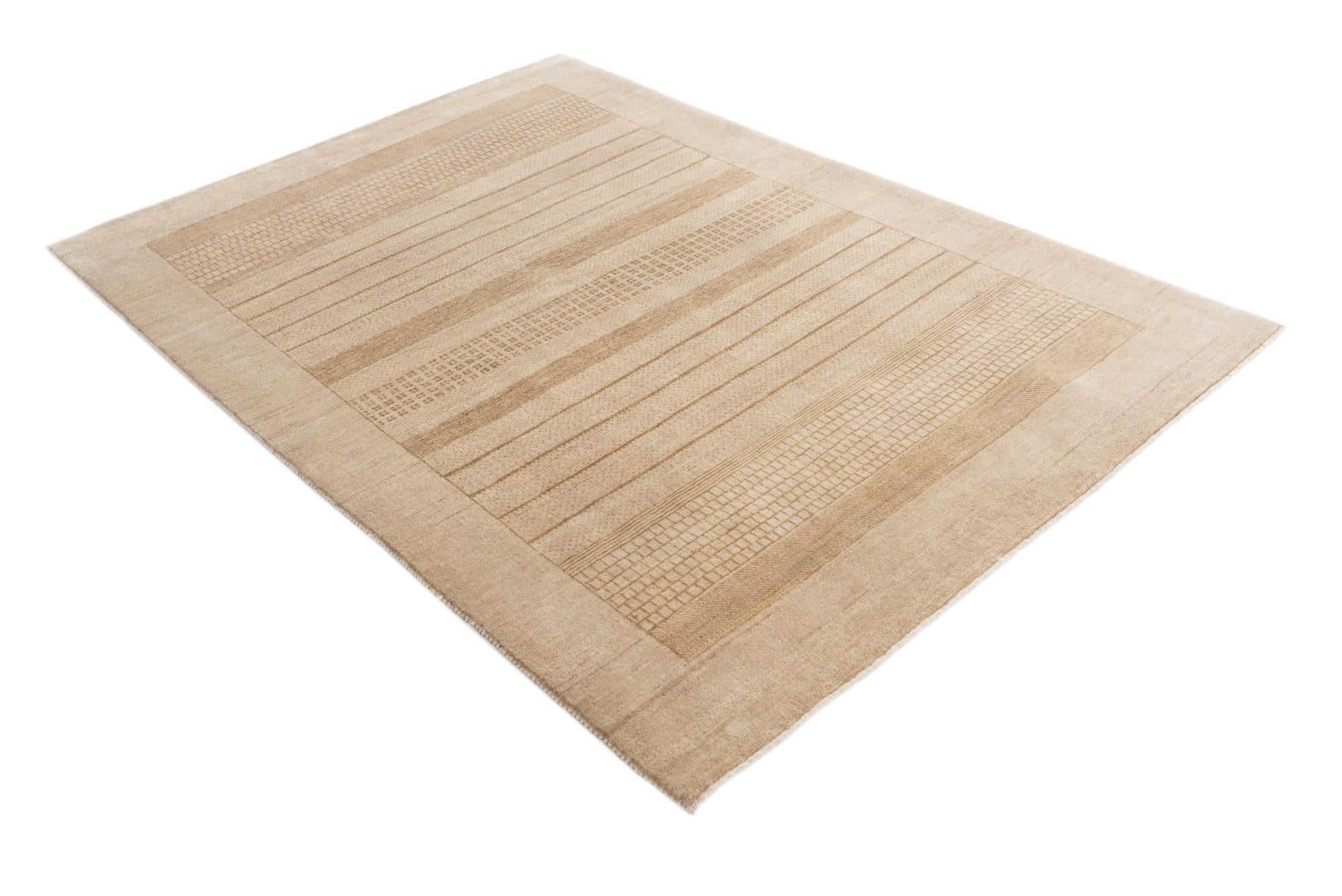 4' 7 x 6' 5 Hand Knotted Nepal Wool Rug