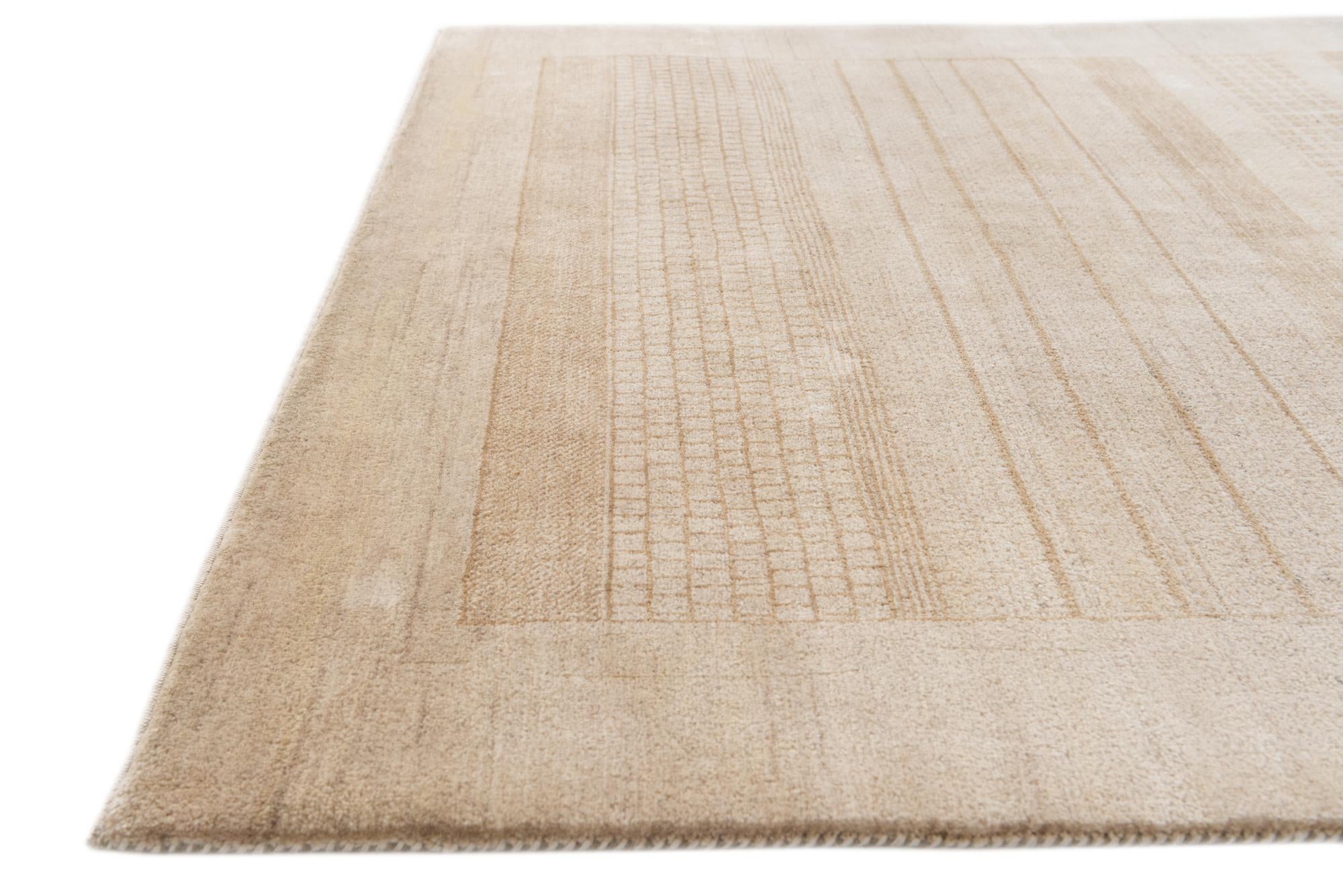 4' 7 x 6' 5 Hand Knotted Nepal Wool Rug
