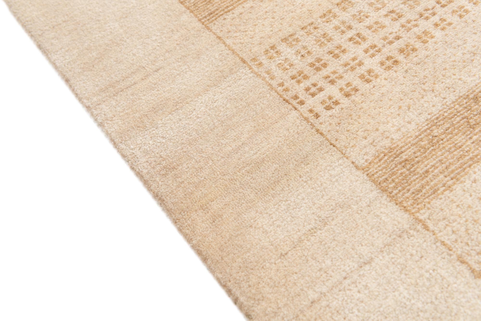 4' 7 x 6' 5 Hand Knotted Nepal Wool Rug