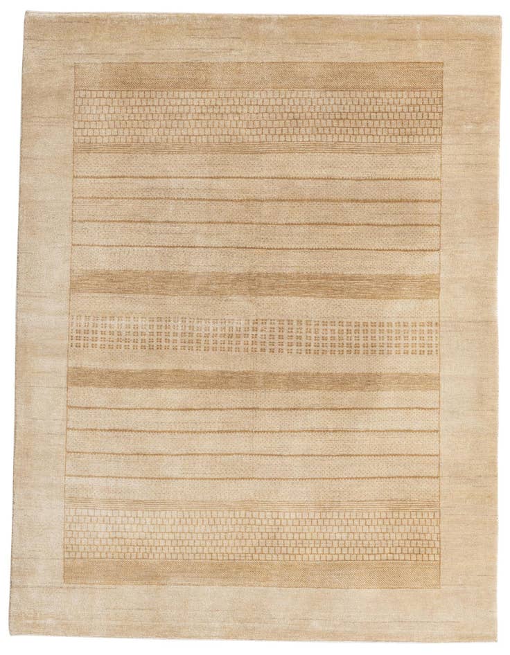Detail image of 4' 7 x 6' 5 Hand Knotted Nepal Wool Rug