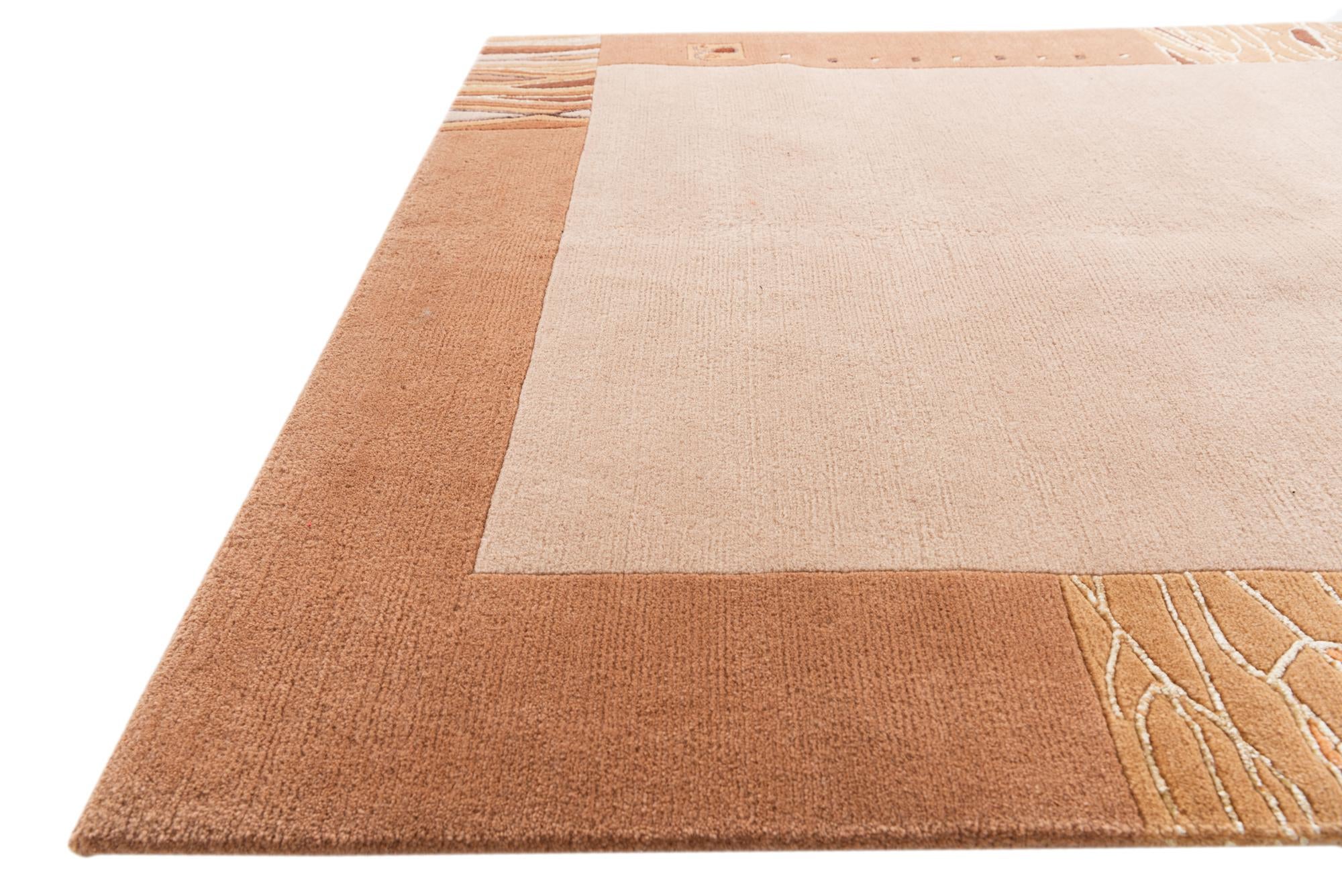 4' 7 x 6' 6 Hand Knotted Nepal Rug