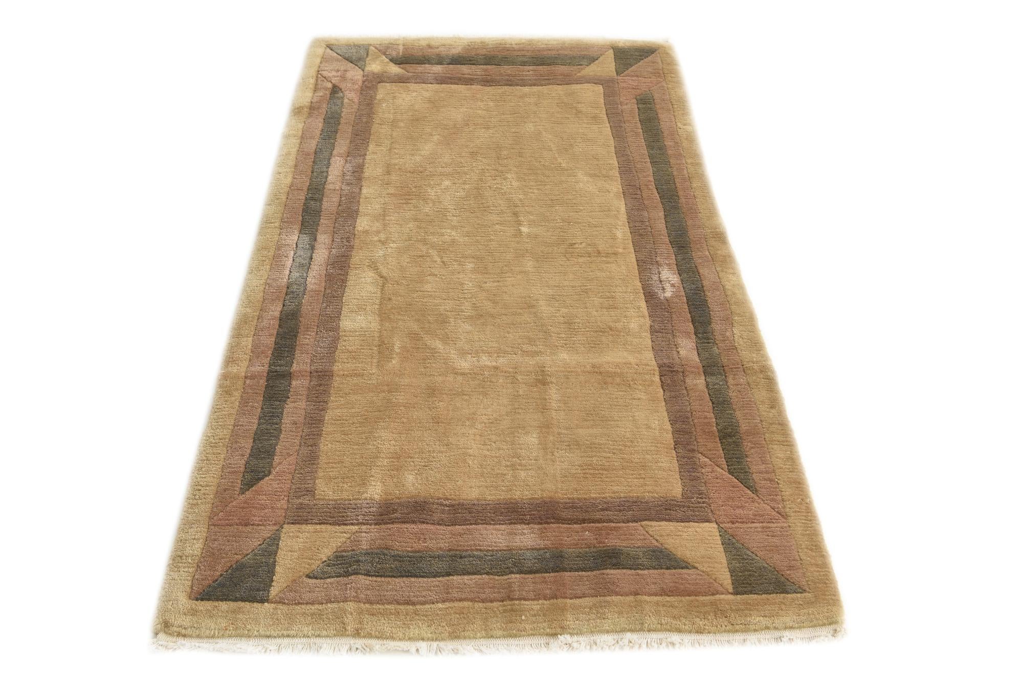 3' x 5' 6 Hand Knotted Nepal Wool Rug
