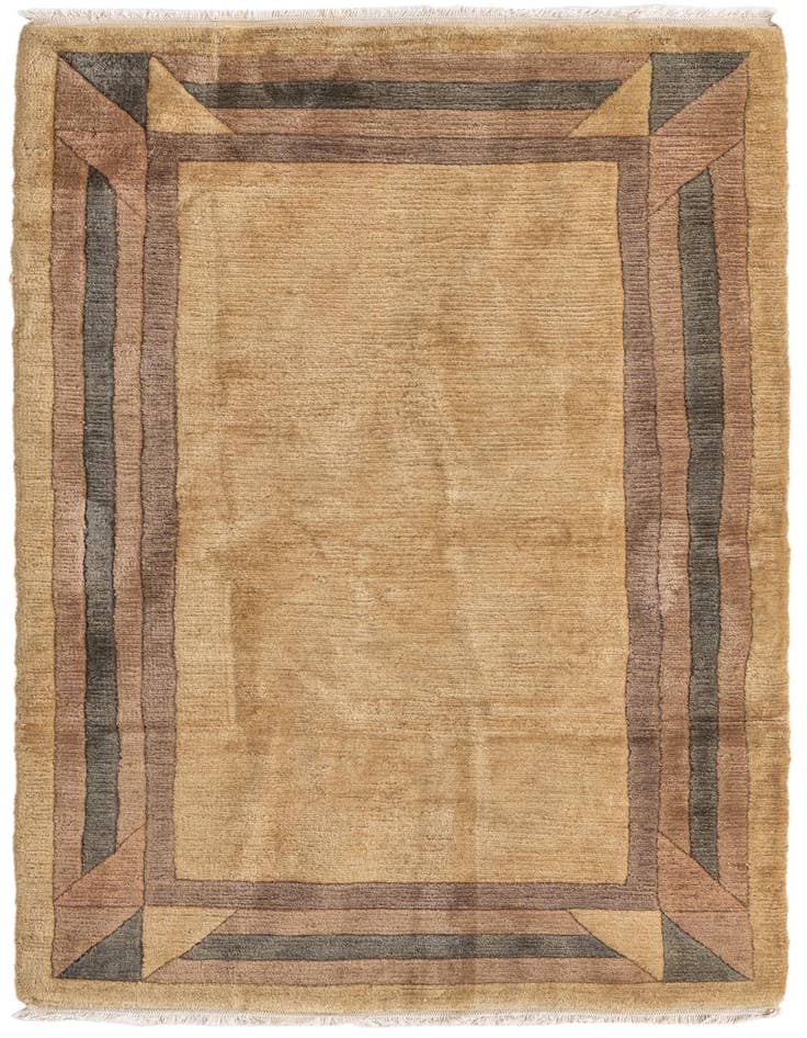 Detail image of 3' x 5' 6 Hand Knotted Nepal Wool Rug